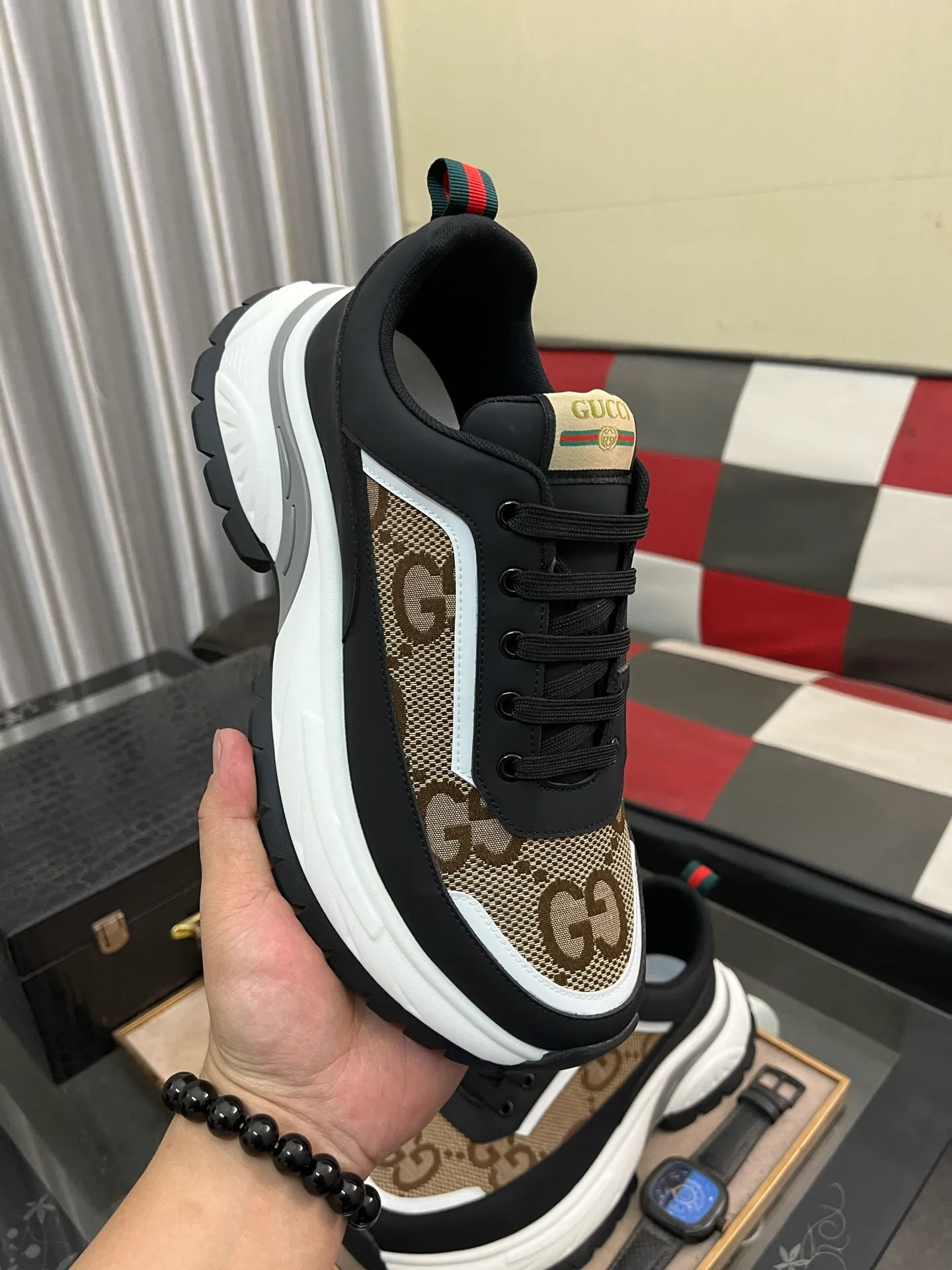 Men's Men's Shoes💰458⌚️⌚️[GUCCI] Gucci men's casual shoes are absolutely popular🔥The ultimate matching item for trendy men! The charm of super texture is irresistible, the main recommendation, the flower leather color is bright! The upper is made of high-quality cowhide with branded fabrics, pigskin lining for the feet, and wear-resistant rubber sole, which is noble and elegant! Extremely comfortable🎁🎁You can be as handsome as you want💪 38-443️⃣colors available